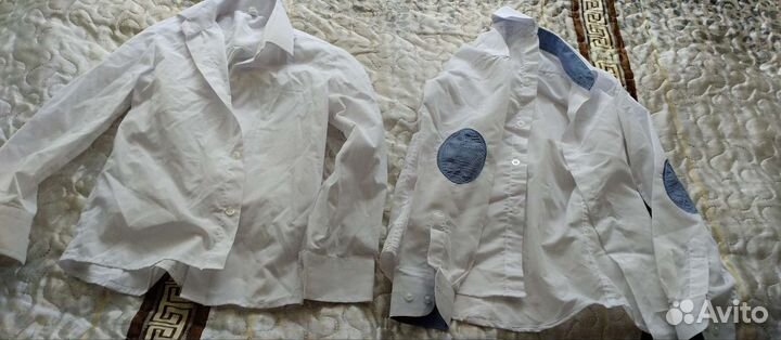 Рубашка школьная белая 116-122 см