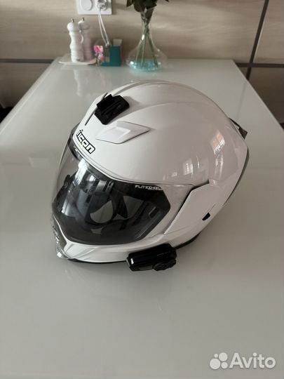 Мотошлем icon airflite xxl гарнитура в подарок