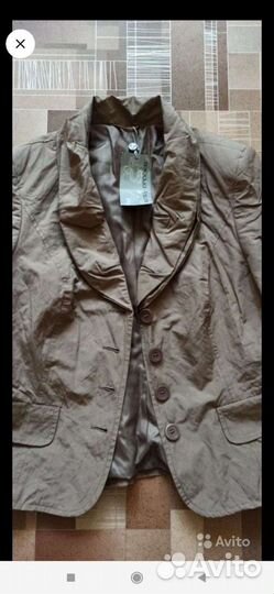 Пиджак новый с ярлыками р 44 коричневый цвет