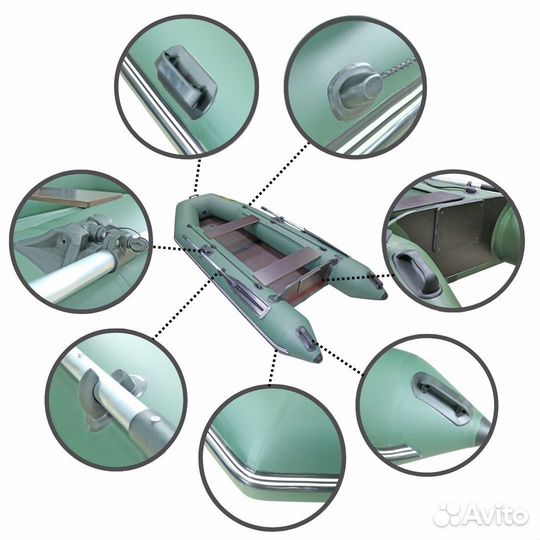 Лодка пвх Лодки Поволжья 300 ск моторная