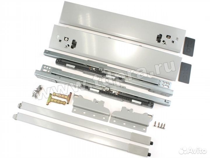 Комплект ящика Dragon Box 450 мм с рейлингом, серы