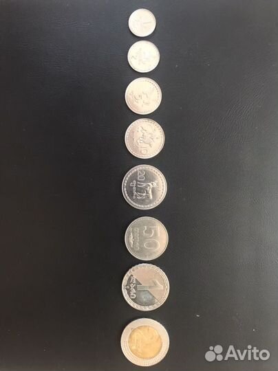 Набор грузинских лари - от 1 тетри до 2 лари