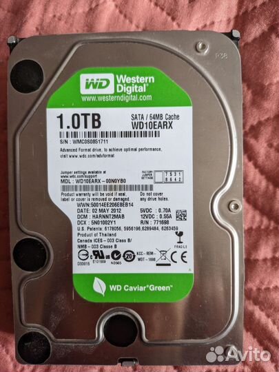 Жёсткий диск, HDD, 1тб