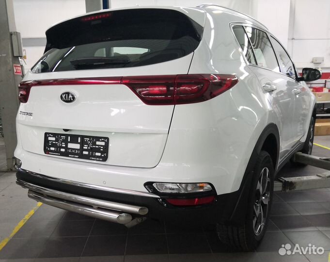 KIA Sportage2018 рестайлинг Защита заднего бампера