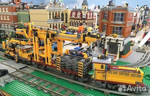 Конструктор Поезд Путеукладчик