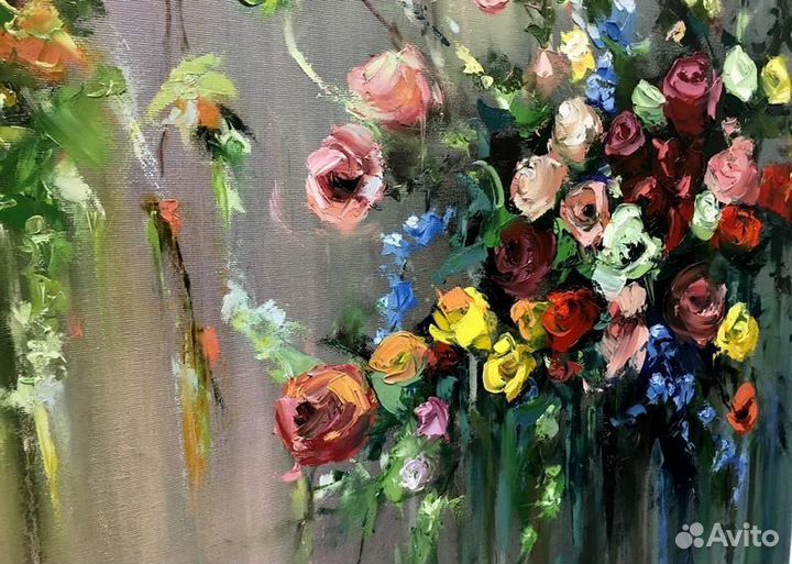 Красивая картина маслом на холсте 