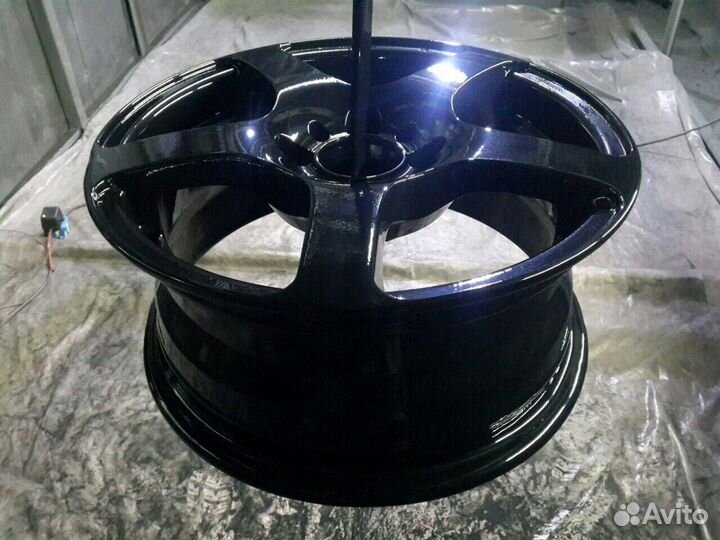 Порошковая покраска дисков. Пескоструй