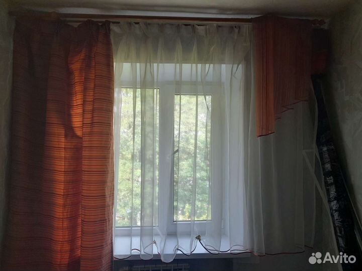Шторы б-у, тюль, 2 ламбрекена