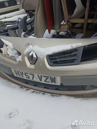 Рено Меган 2 рестайлинг бампер передний