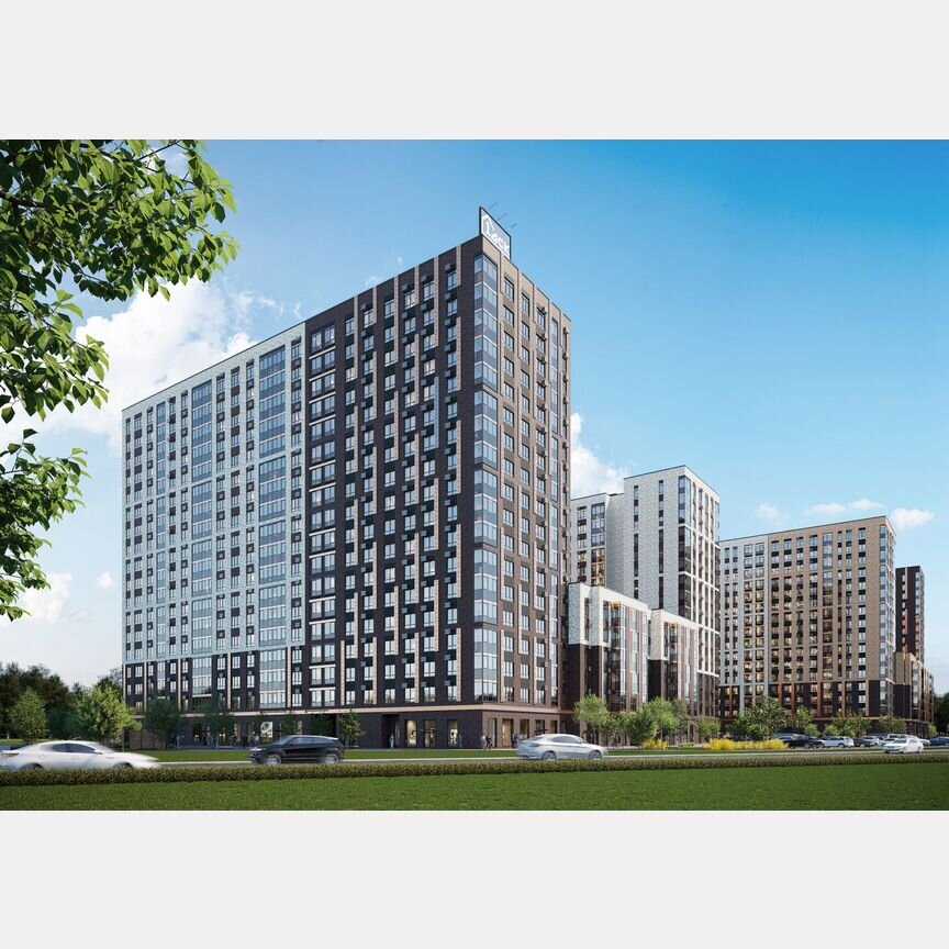 2-к. квартира, 63,3 м², 12/18 эт.