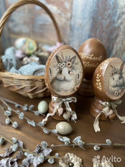 Пасхальный декор из дерева