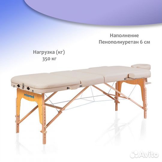 Массажный складной стол Mizomed Premium Pro 49