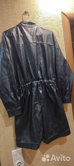 Кожаный комбинезон женский