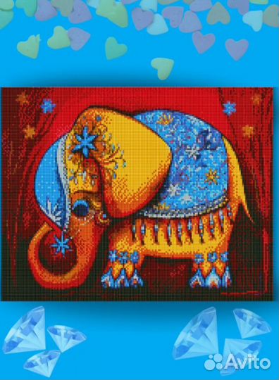 Алмазная мозаика 40х50 без подрамника