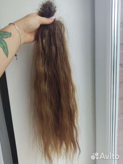 Волосы для наращивания 60 см бу