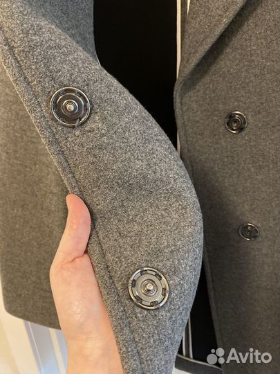 Шерстяное пальто dkny