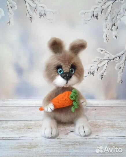 Мягкая игрушка заяц ручная работа