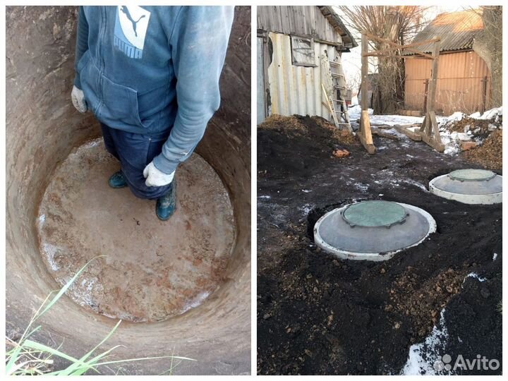 Копка Колодцев Чистка Бурение. Домик для колодца