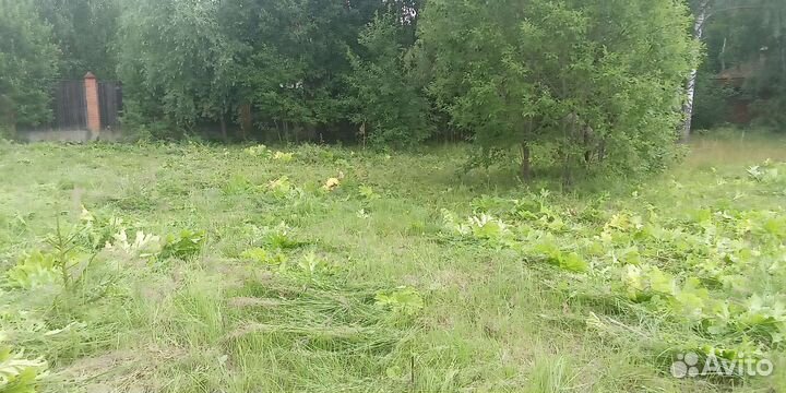 Фрезеровка, вспашка, выравнивание участка, газон