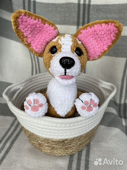 Игрушка ручной работы корги