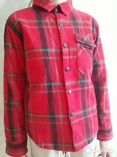 Рубашка утепленная на девочку 8-10лет