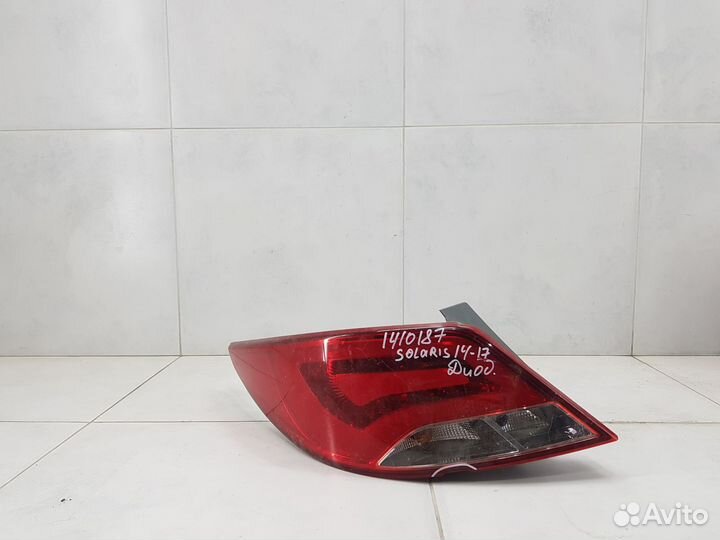 Фонарь задний левый наружный Hyundai Solaris