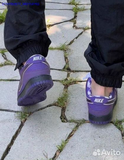 Кроссовки nike SB dunk purple