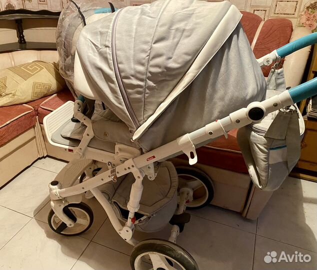 Коляска 2 в 1 adamex Monte Карбон