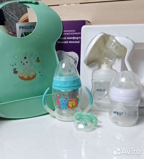 Молокоотсос ручной Philips Avent Comfort+Бутылочка
