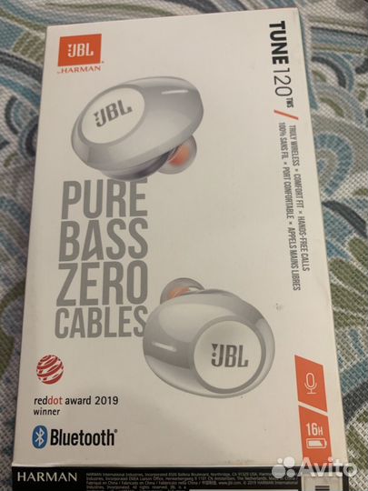 Беспроводные наушники jbl tune 120