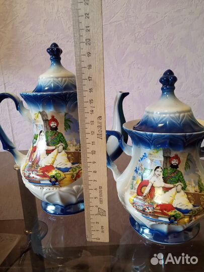 Заварочный чайник, сахарница