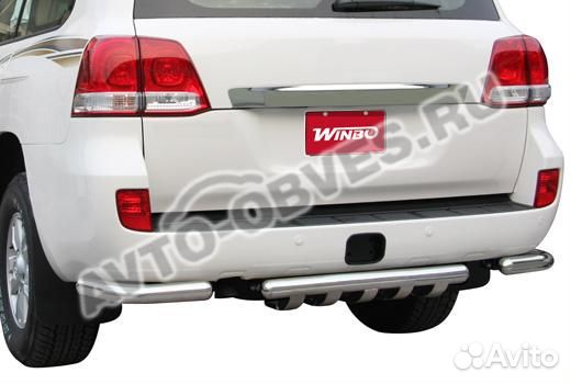 Защита заднего бампера для Toyota Land Cruiser 200