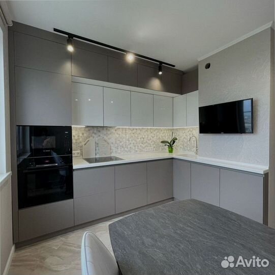 Кухни прямые на заказ Нежность