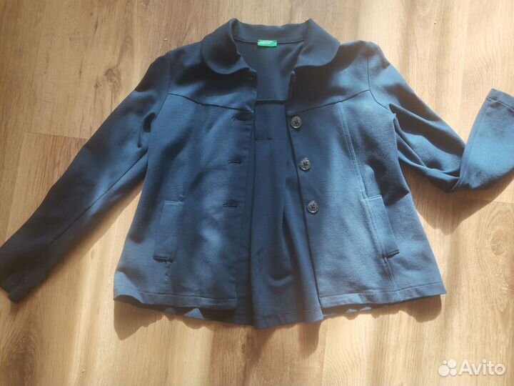 Школьный пиджак для девочки 140 синий