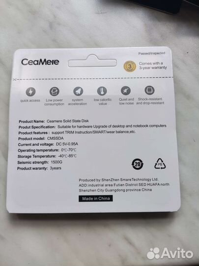 Новые ssd 128/256/512gb для пк и ноутбука