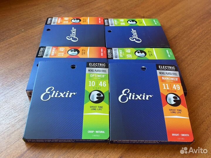 Струны для электрогитары Elixir 10-46, 11-49