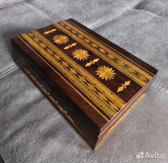 Деревянная шкатулка, старая, советская