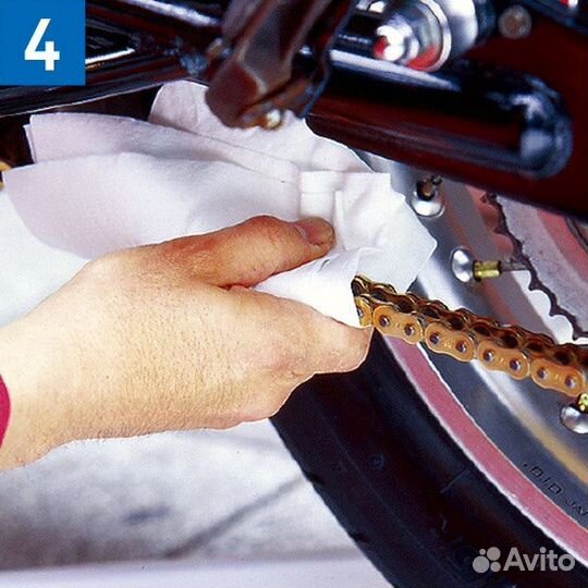Чистка, смазка мотоцепи
