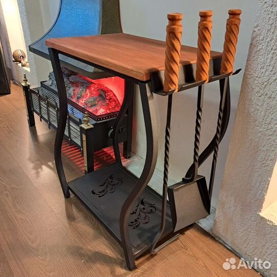 Дровница для камина модель 16 с печным набором