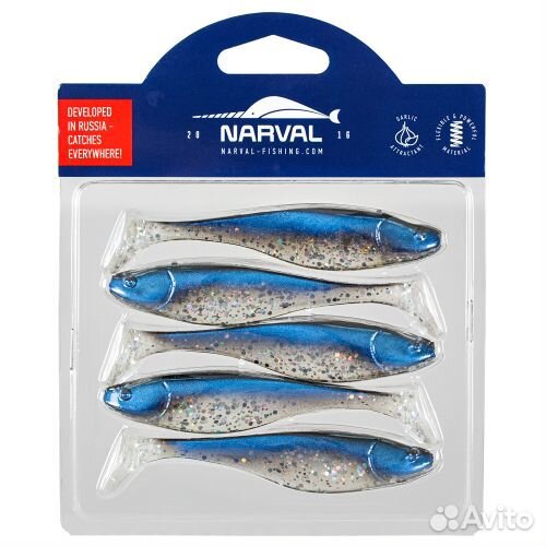 Силиконовая приманка Narval Commander Shad 10cm #0