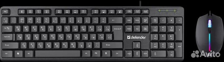 Новый набор Defender клавиатура+мышь