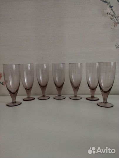 Набор винтажных рюмок, бокалов