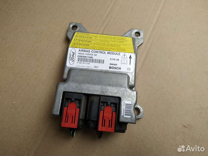 Блок airbag Форд Фокус 1 (98AG-14B056-AE)