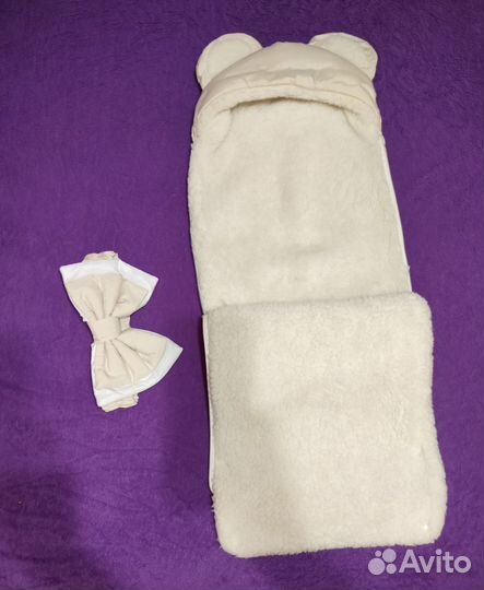 Зимний конверт на выписку и в коляску