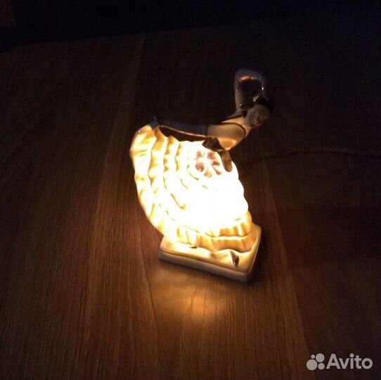 Статуэтка ночник гдр Танцовщица (Кан-кан)