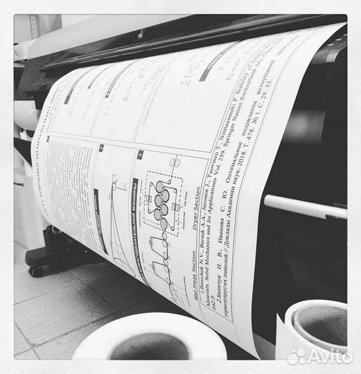 Печать чертежей, проектной документации А0+