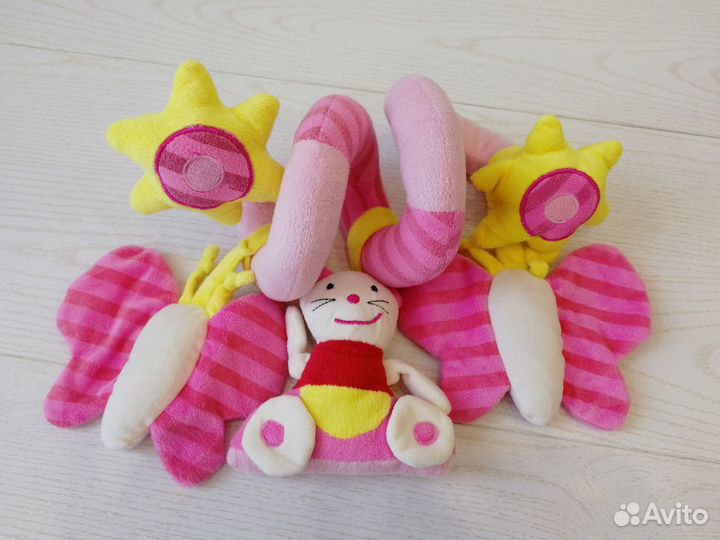 Развивающие музыкальные игрушки, спирали на кроват