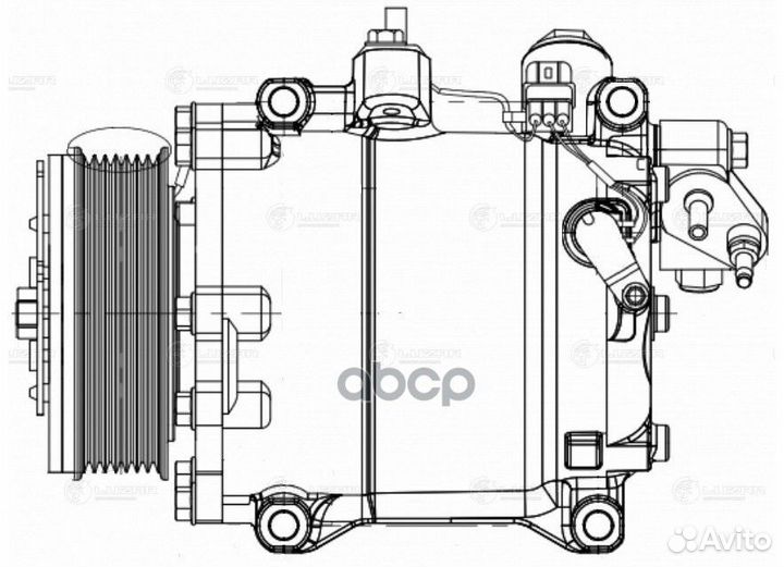 Компрессор кондиционера honda CR-V 06- 2.4 lcac