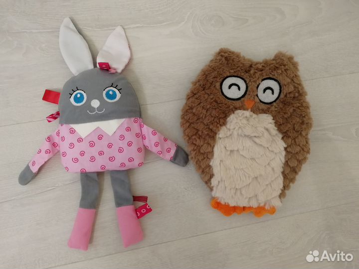 Развивающие мягкие игрушки погремушки