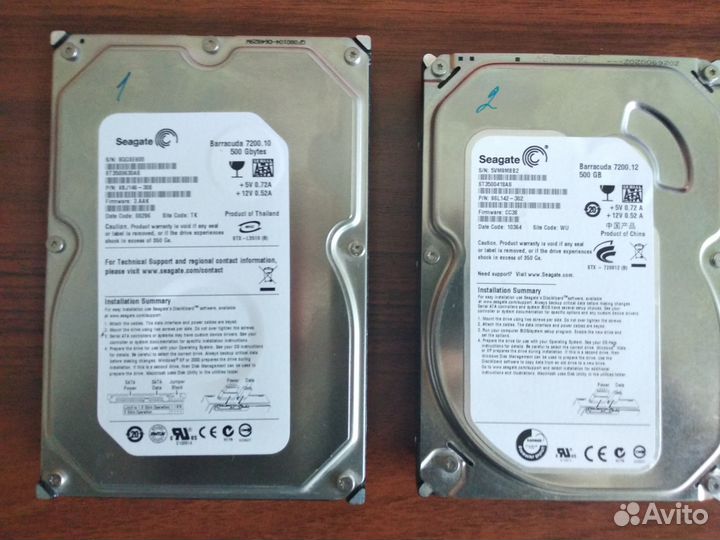 HDD, Жесткие диски 3.5 - 500 гб